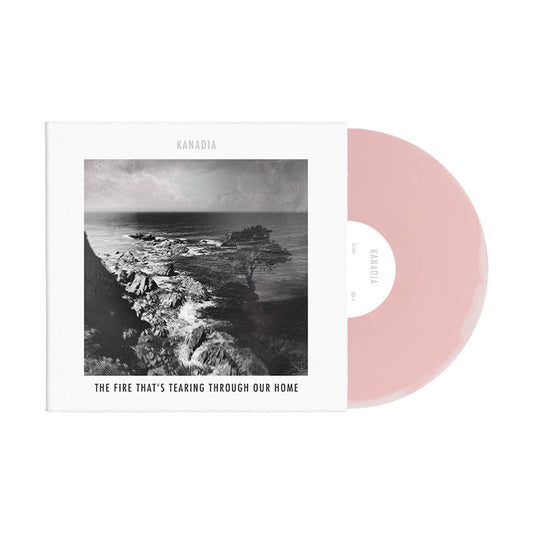 'The Fire That's Tearing Through Our Home' Signed Pink Swirl Double Vinyl